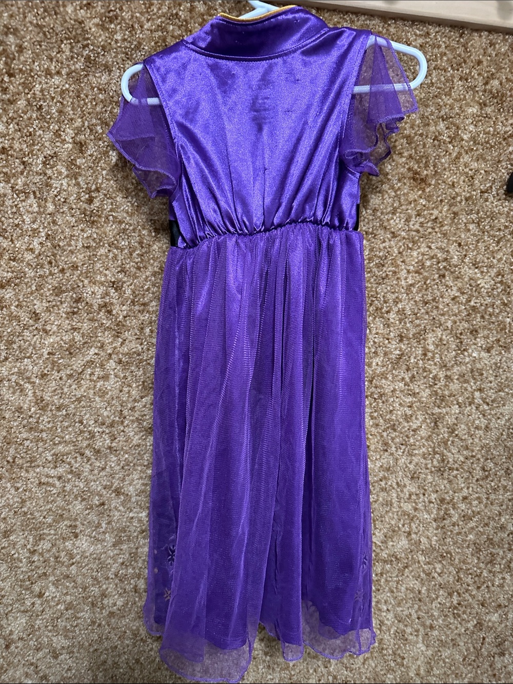 Disney Purple Anna Costume Dress with Gold Accents - Picture 4 of 4